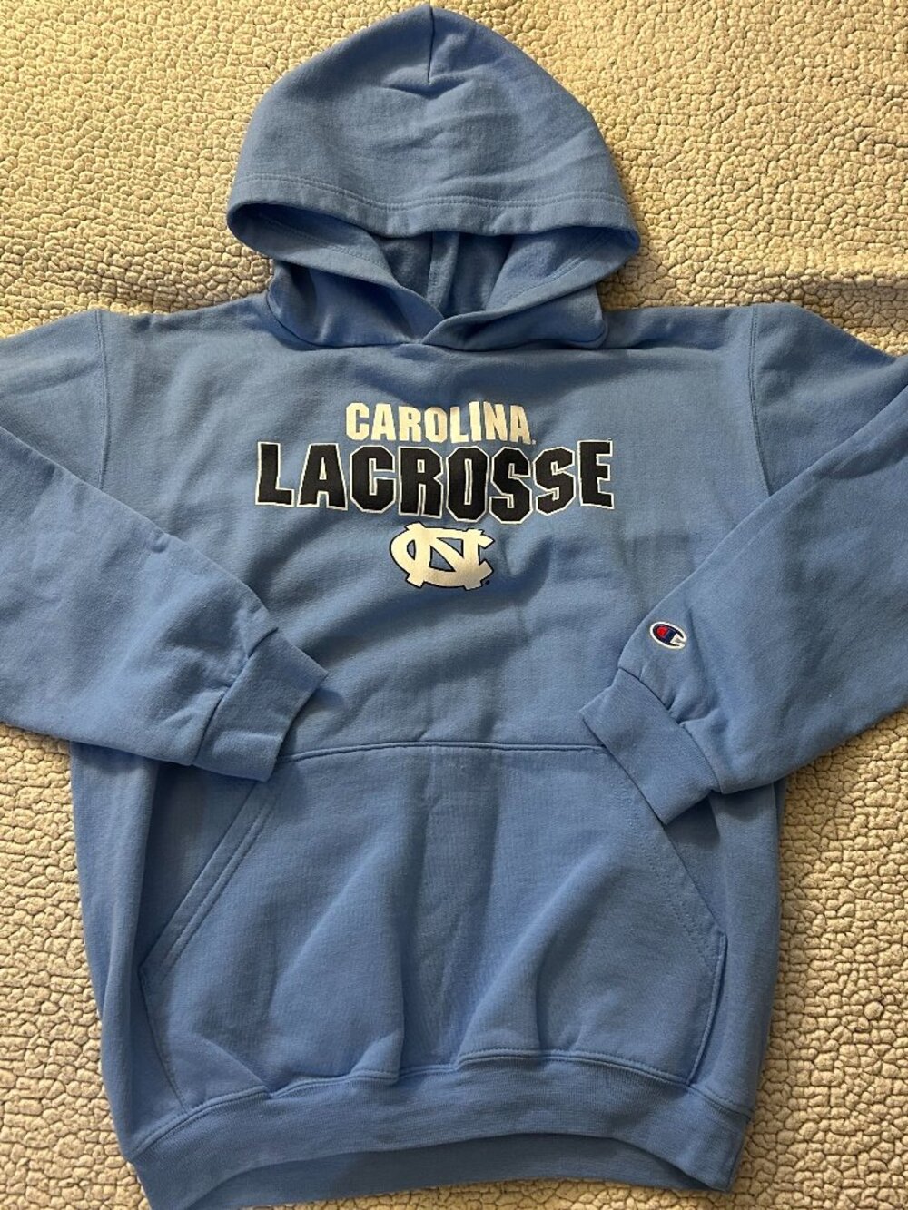 University of North Carolina -- blue lacrosse hoodie